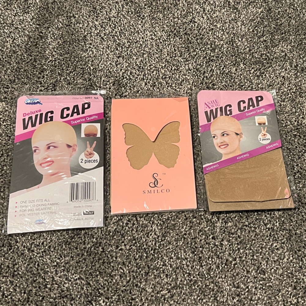 6 Wig Caps NEW/Sealed